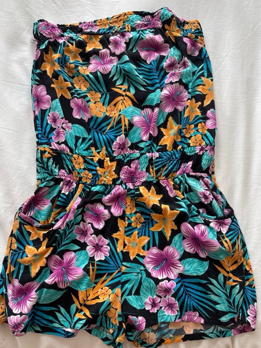 Tropical Floral Romper - Hawaiian